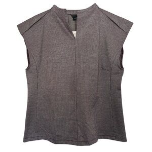 Ann Taylor Sleeveless Houndstooth Pattern top